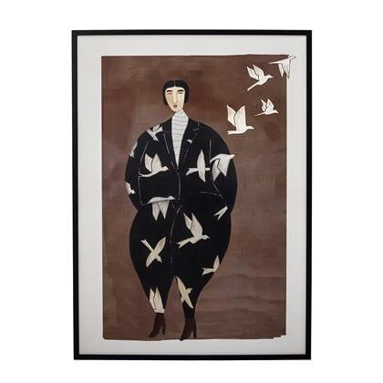 Bloomingville Bologna Poster - Zwart pijnboom