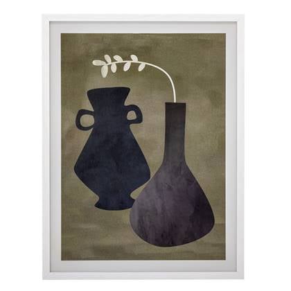 Bloomingville Brindisi Poster - Wit Dennenhout