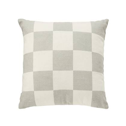 by fonQ Check Sierkussen 50 x 50 cm - Grijs