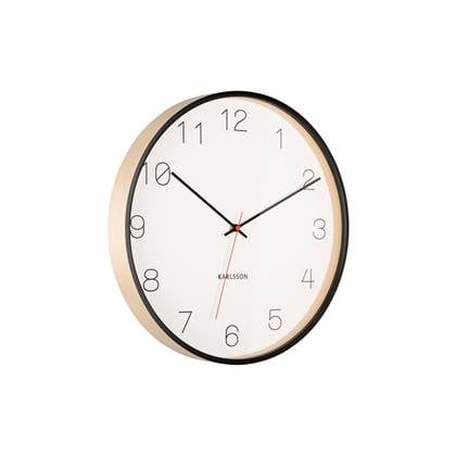 Karlsson - Wandklok Joy - Zwart - Ã40cm