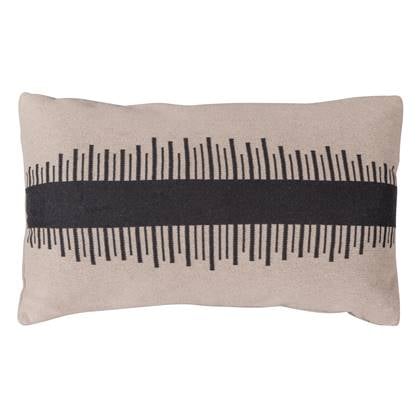 WOOOD Kussen Arnon - Katoen - Khaki - 30x50x10