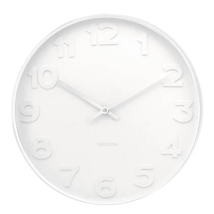 Karlsson Mr. White Numbers Wandklok Ã 51 cm