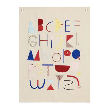ferm LIVING Alfabet Poster - H 70 x B 50 cm