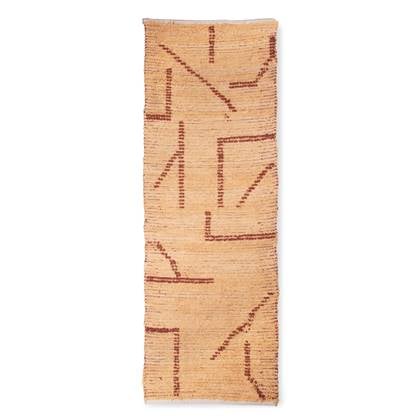 HKliving Handwoven Vloerkleed 70 x 200 cm - Peach
