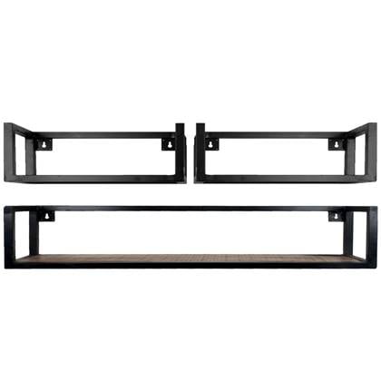 Home67 - Wandplank Vintage - Set van 3 Groot