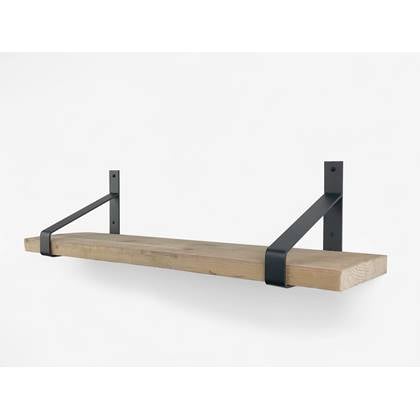 Woodbrothers Steigerhout wandplank 100x20cm + dragers