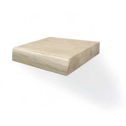 Woodbrothers Zwevende wandplank eiken boomstam 20x20cm
