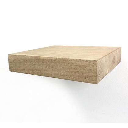 Woodbrothers Zwevende wandplank eiken recht 20x20cm