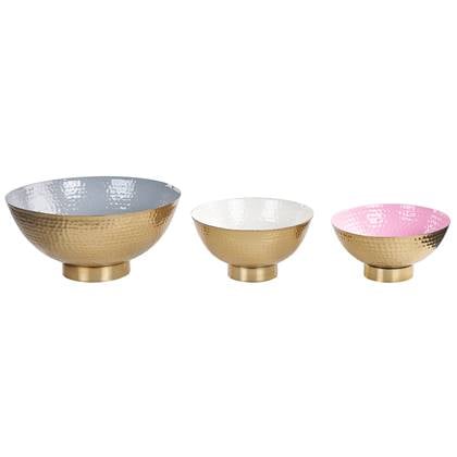 Beliani - BARU - Decoratieve schalen set van 3 - Goud - IJzer
