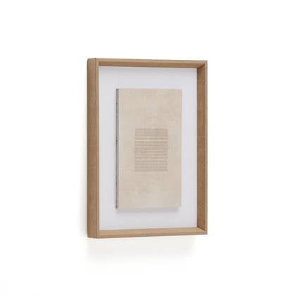 Kave Home - Schilderij Sormina met bruine strepen in het midden 30 x