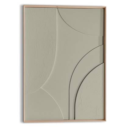 Reinders - Terrace Relief Art Schilderij - 70 x 50 cm - Sage Green