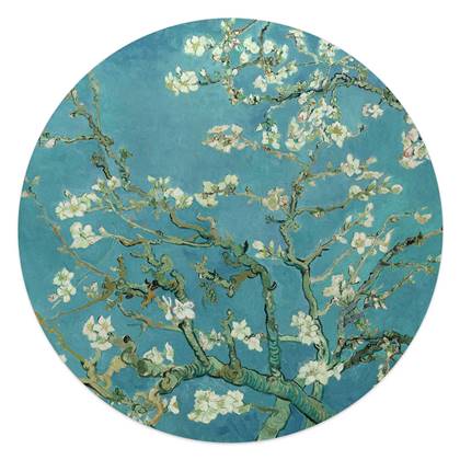 Reinders - Van Gogh - Almondblossom - Glasschilderij Ø 50 cm