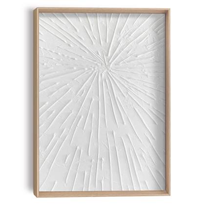 Reinders - Beams White - Craft Art Schilderij 40x30cm Hout