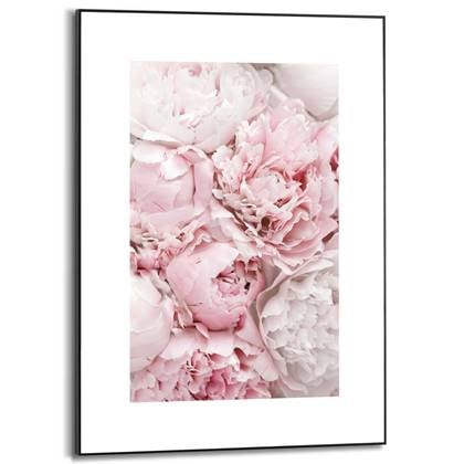 Reinders - Pink Peonies - Schilderij 70x50cm Zwart
