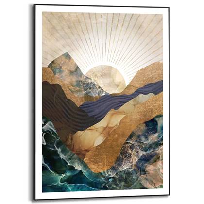 Reinders - Golden Horizon - Schilderij 70x50cm Zwart