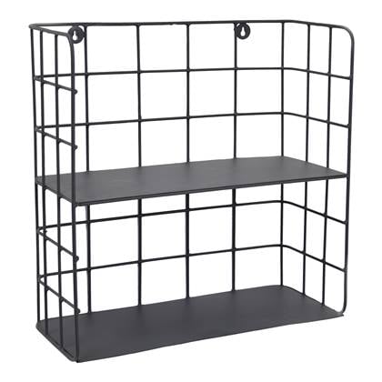 LOFT42 Racky Wandrek Vierkant - Metaal - Mat Zwart - 42x42x17