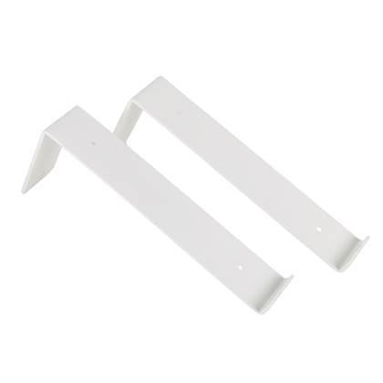 Gorillz Wagon Stalen Plankdragers voor Wandplank - 20 cm - Wit Metaal