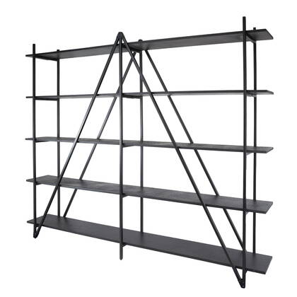 Giga Meubel - Wandrek - Metaal - 220x180cm - Zwart - Piega