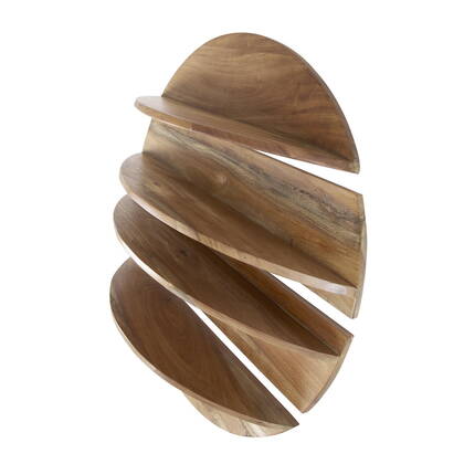 Giga Meubel - Wandschap - 4-Delig Rond - Hout - Naturel - Margosa