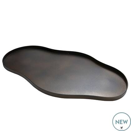 Vase The World - Bauru M bronze L66 x B37,5 x H2 cm