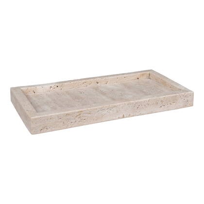 Tray - <p>Tray, travertine, natural, 30,5x15 cm<|p>