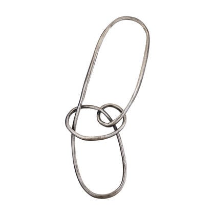 PTMD Wun Nickel Casted Alu Knot Wall Decoration Oval