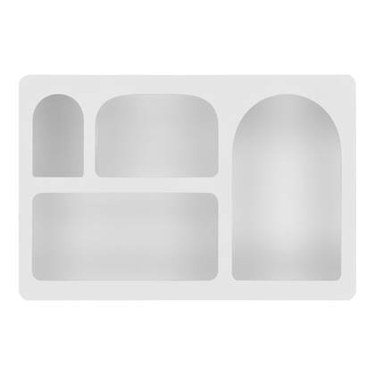 Bryne Wall Shelf - Wall Shelf, wood, white 40x13x60 cm