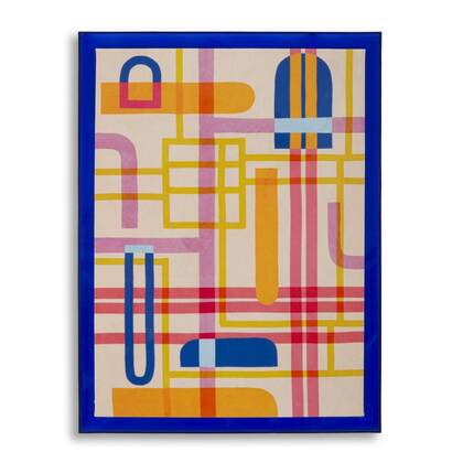 Print op gelakt canvas met acryl frame cm 60x3,3x80