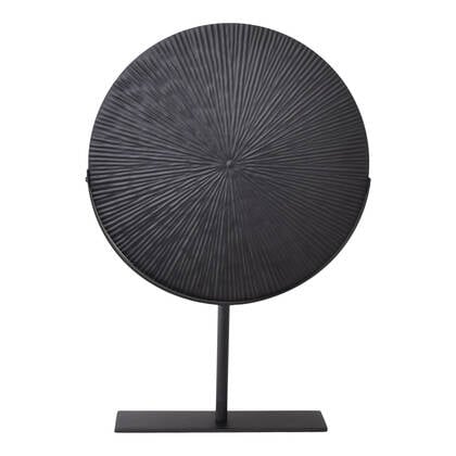 LOFT42 Burst Ornament op voet - Zwart Metaal Ø36cm