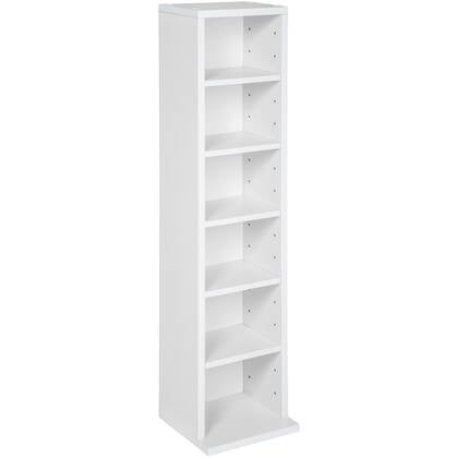 tectake® CD mediakast met 6 vakken 90x21x20cm