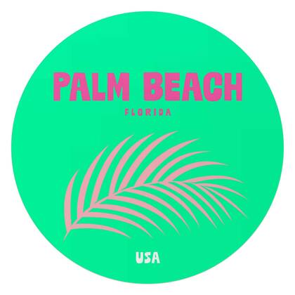 Reinders - Florida - Glasschilderij Ø 70 cm - Groen