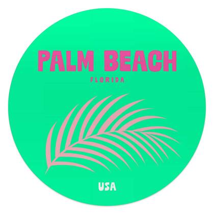 Reinders - Florida - Glasschilderij Ø 50 cm - Groen