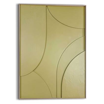 Reinders - Terrace Relief Art Schilderij - 70 x 50 cm - Vintage Green