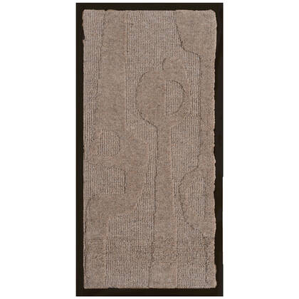Home67 - Wanddecoratie Devin Beige - Wool Hanging 40 x 80 cm