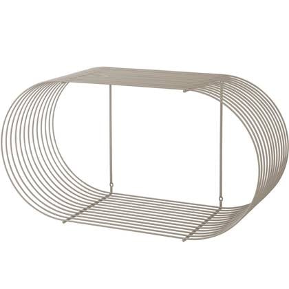 Curva wandplank 61 taupe