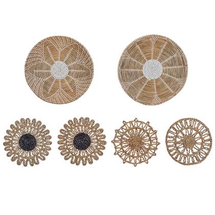 Beliani - PINTANO - Wanddecoratie - Naturel - Zeewier