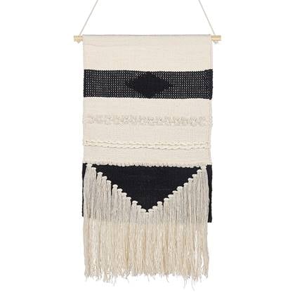 Beliani - DASKA - Wanddecoratie - Lichtbeige - Katoen