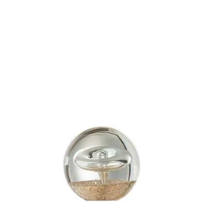 J-Line presse-papier Ring - glas - goud - small