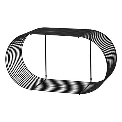 Curva wandplank 61 zwart