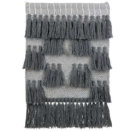 Beliani - JIWA - Wandhanger - Lichtgrijs - Katoen