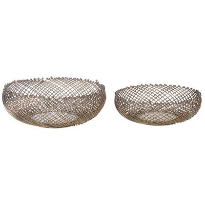 Beliani - BALIUNG - Decoratieve schalen set van 2 - Goud - IJzer