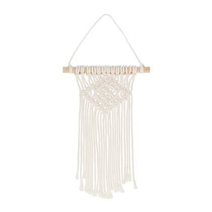 QUVIO Wandkleed macrame - Katoen - Beige