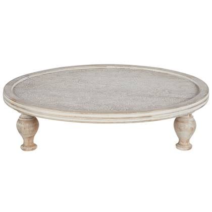 Beliani - LUKSOR - Cakestandaard - Lichthout - Mangohout