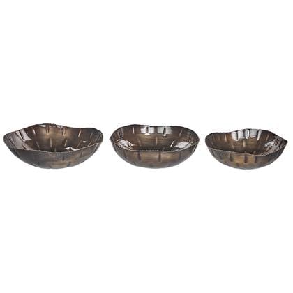 Beliani - PINANG - Decoratieve schalen set van 3 - Messing - IJzer