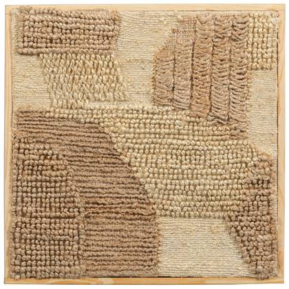 WOOOD Speck Wanddeco - Jute|Katoen - Multiekleur - 1x60x60