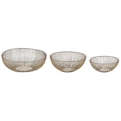 Beliani - GARUT - Decoratieve schalen set van 3 - Goud - IJzer