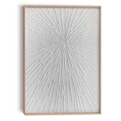 Reinders - Beams White - Craft Art Schilderij 50 x 70 cm Hout