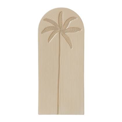 HKliving Stoneware Wandornament - Palm