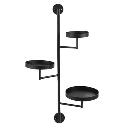 Mica Decorations Perry Wandrek - L30 x B23 x H80 cm - Metaal - Zwart