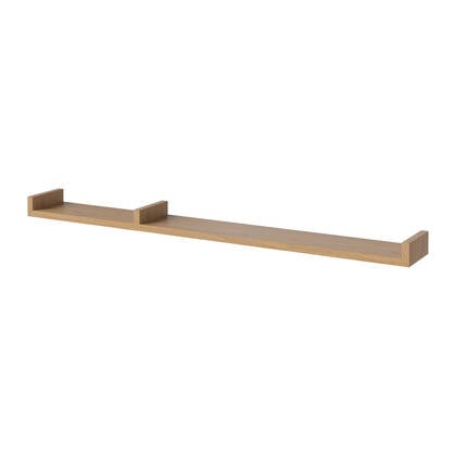 Bolia Display Wandplank B 120 cm - Asymmetrisch Links - Eiken